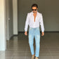 NEW CAMICIA BIANCA POPELINE DI COTONE STRECH 0044