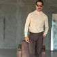 PANTALONE  MORO   DOPPIAPINCES VISCOSA E MISTI