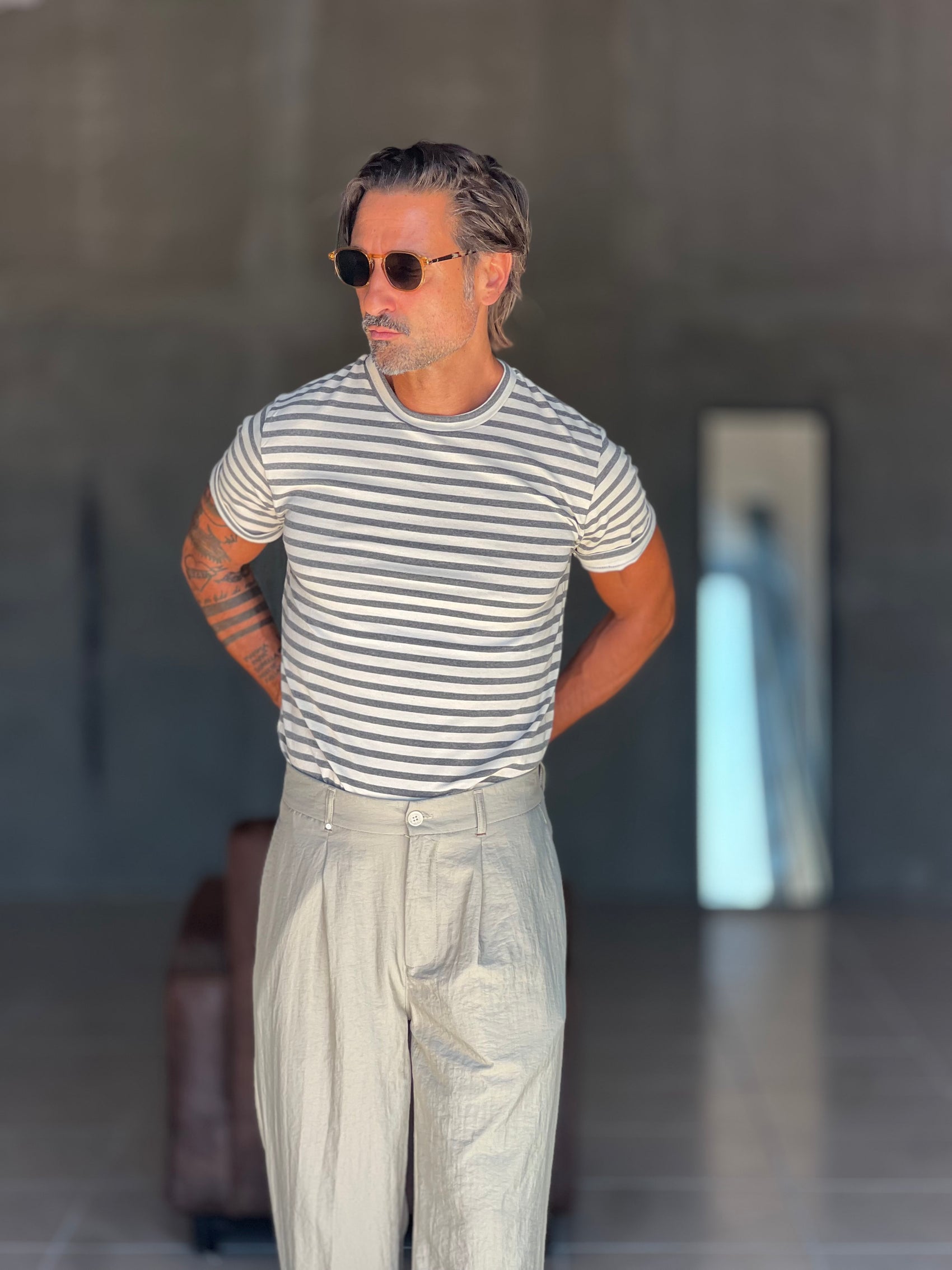 BOAT NECK T SHIRT