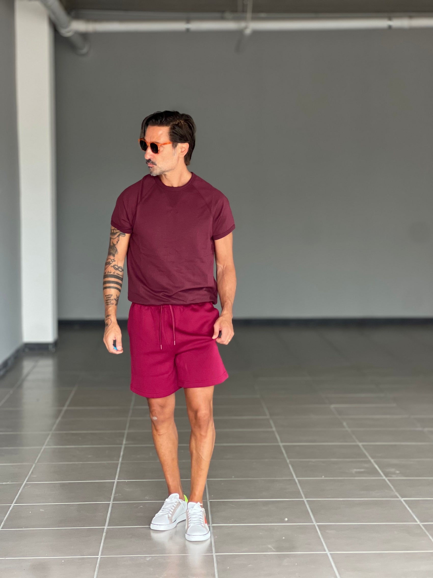 BERMUDA PRUGNA  COMFORT FIT