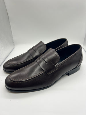 DOUBLE BUCKLE BLACK SUEDE LOAFERS