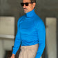 WHITE VISCOSE TROUSERS WITH REGULAR BOTTOM