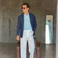 PANTALONE   BIANCO OVER FIT 0483 (ABBINABILE ALLA GIACCA  BIANCA 0483)