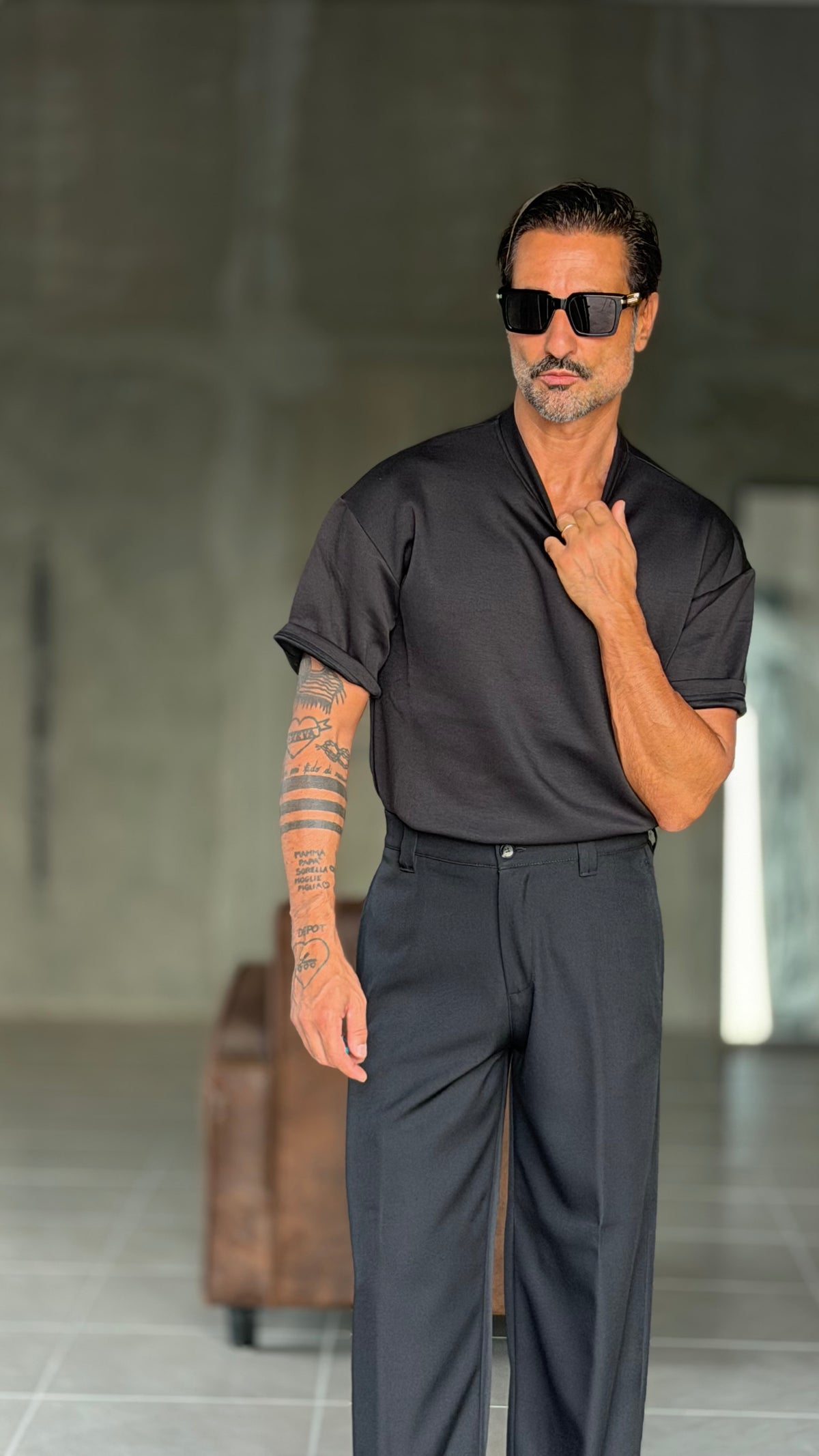 T SHIRT NERA OVER FIT