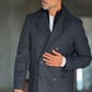 BLUE HIGH NECK COAT
