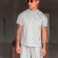 °COORDINATO  FELPA  VERDE MILITARE MAGLIA  E BERMUDA