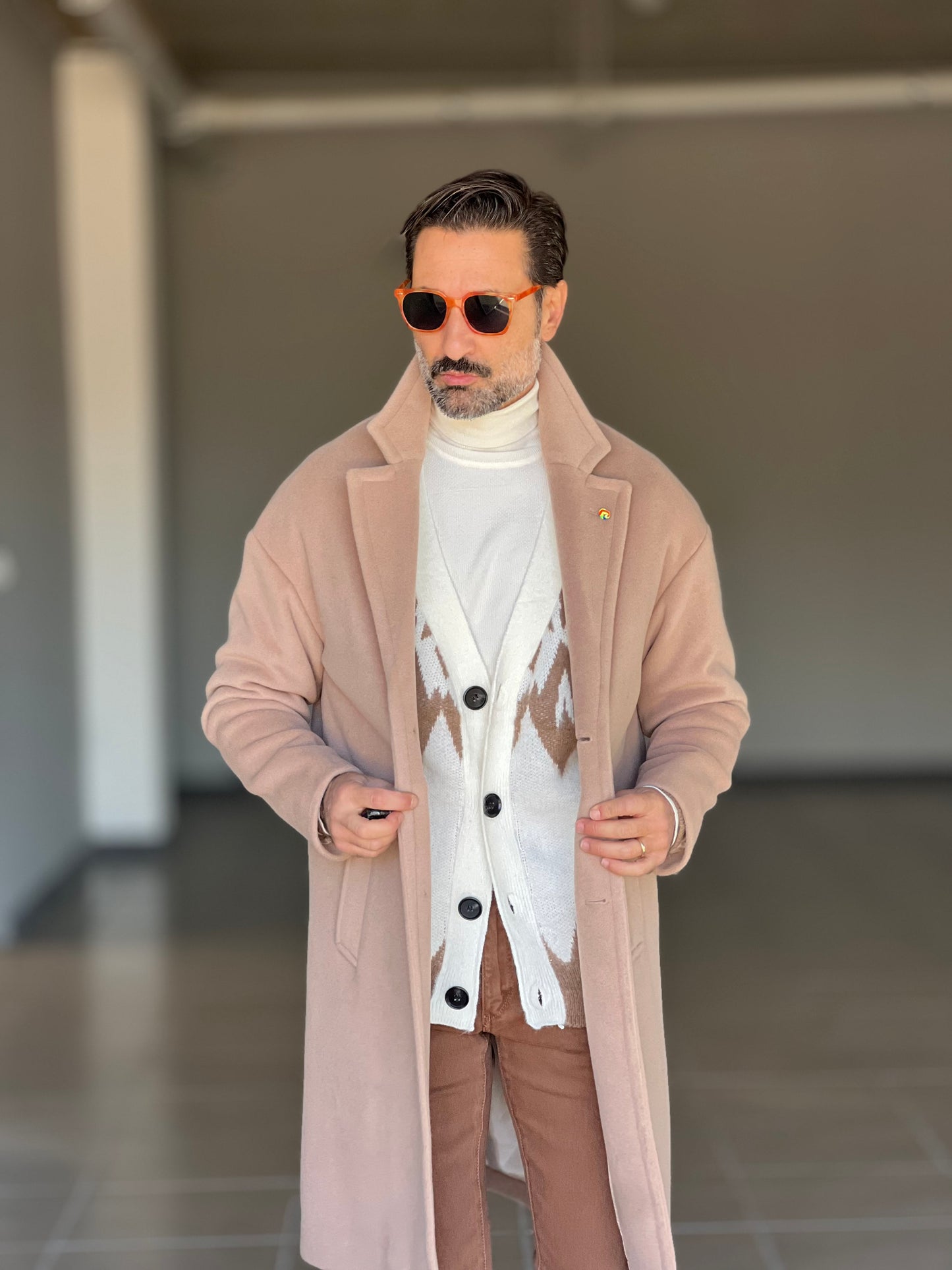 CAPPOTTO  CAMMELLO OVER FIT