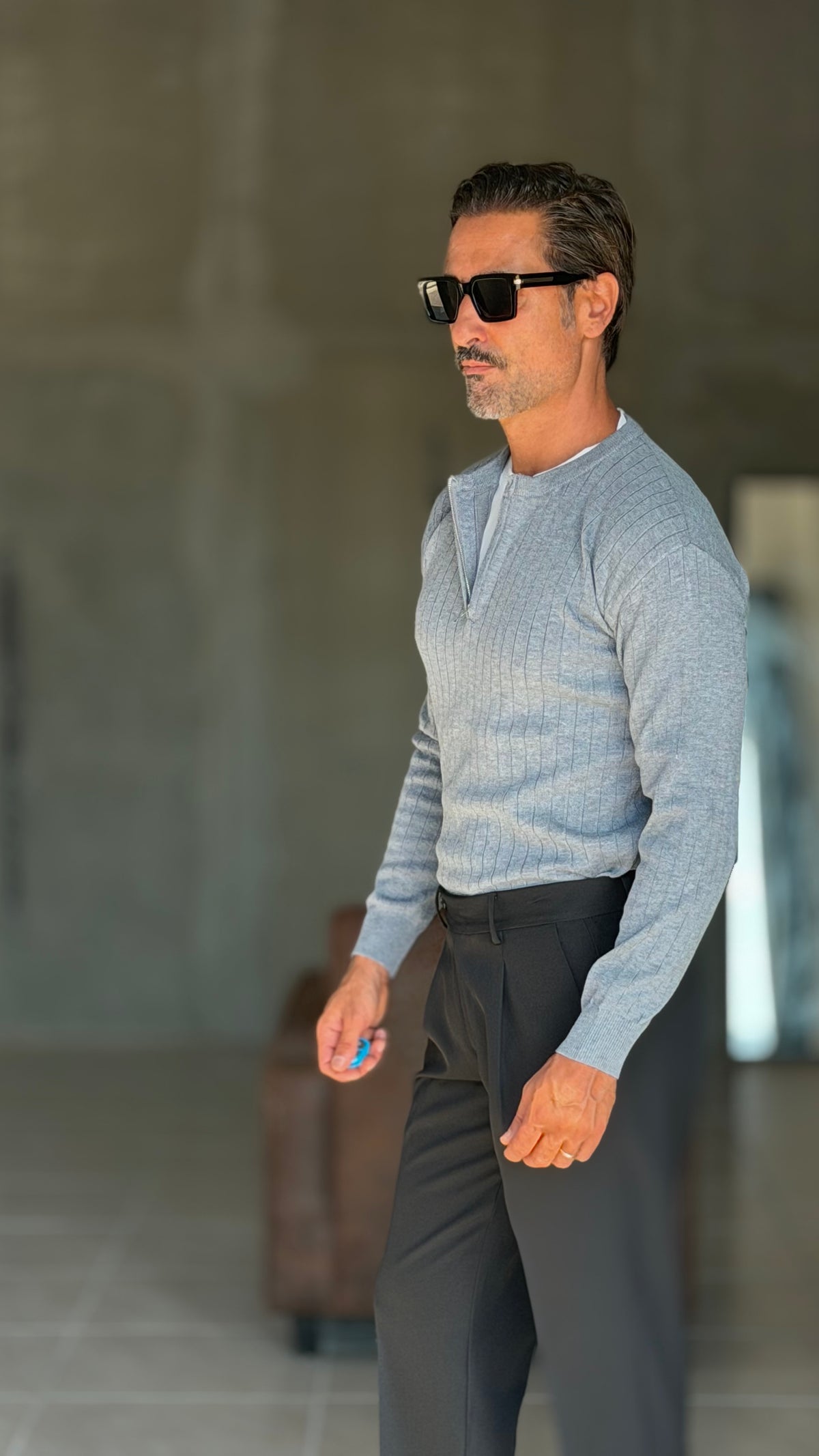 PANTALONE  NERO  DOPPIAPINCES VISCOSA E MISTI