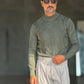 WHITE VISCOSE TROUSERS WITH REGULAR BOTTOM