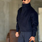 GIUBBINO BLU   PANNO COLLO SCIARPA CROP
