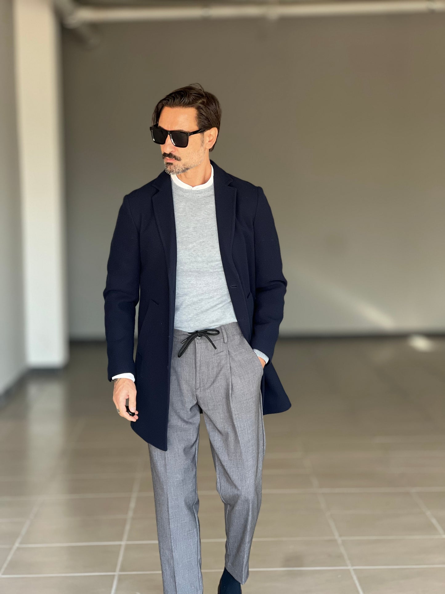 CAPPOTTO  BLU MODELLO BARONETTO