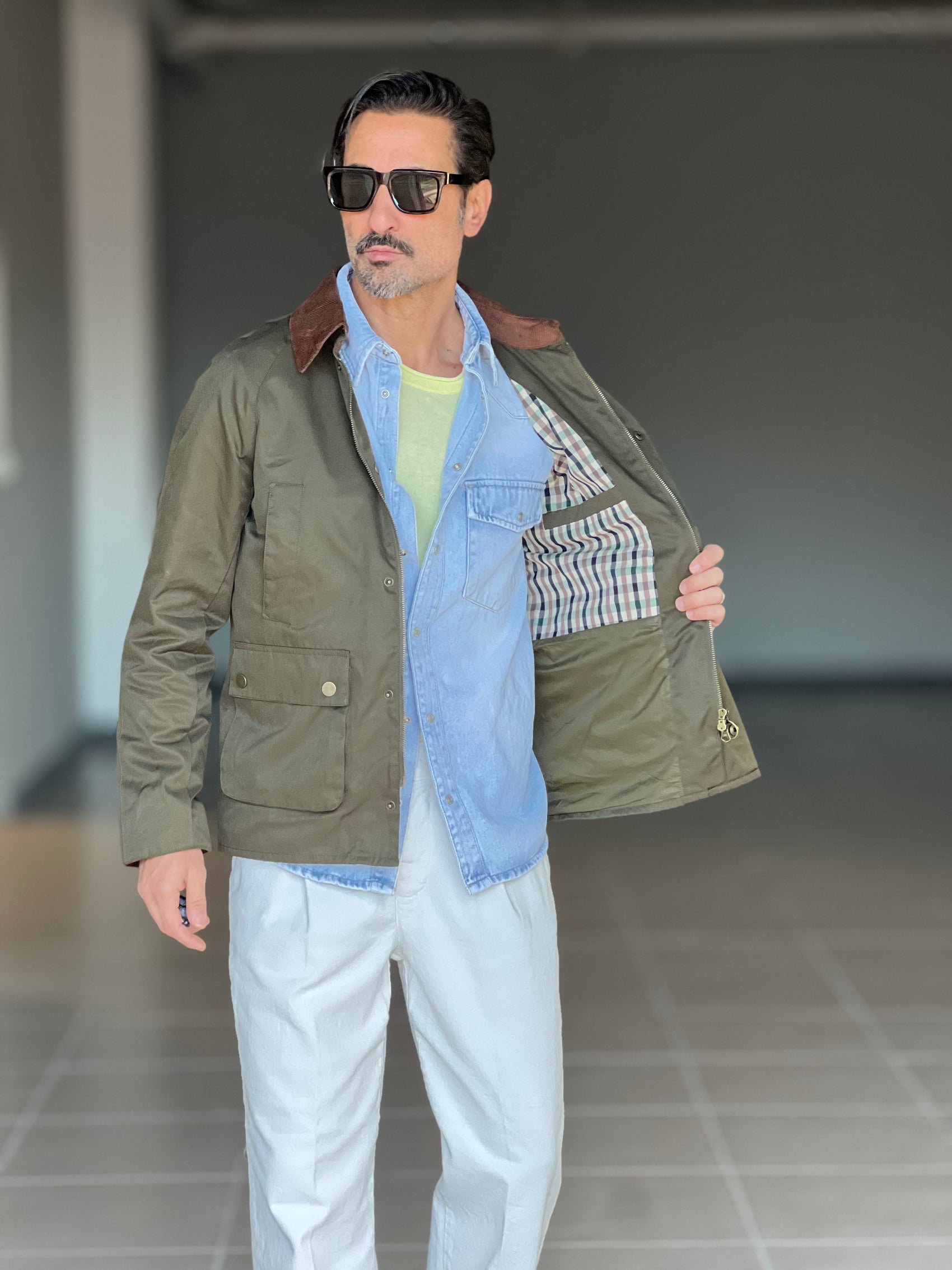 GIUBBINO CERATO COLLO VELLUTO CROP