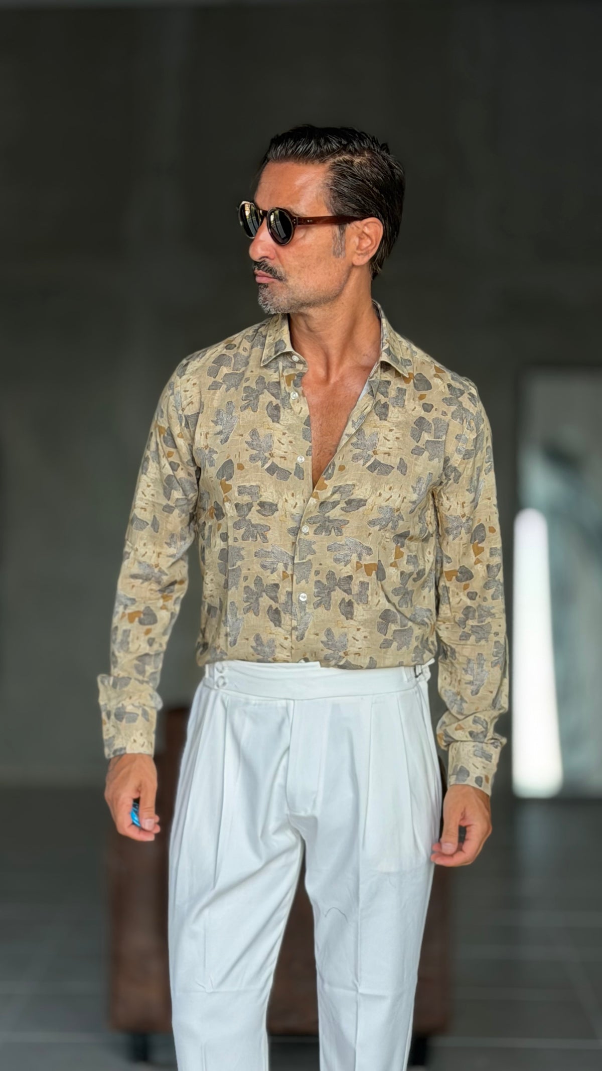 CAMICIA  XAGON FANTASIA BEIGE
