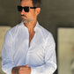 CAMICIA BIANCA  STRETCH POPELINE DI COTONE SLIMFIT