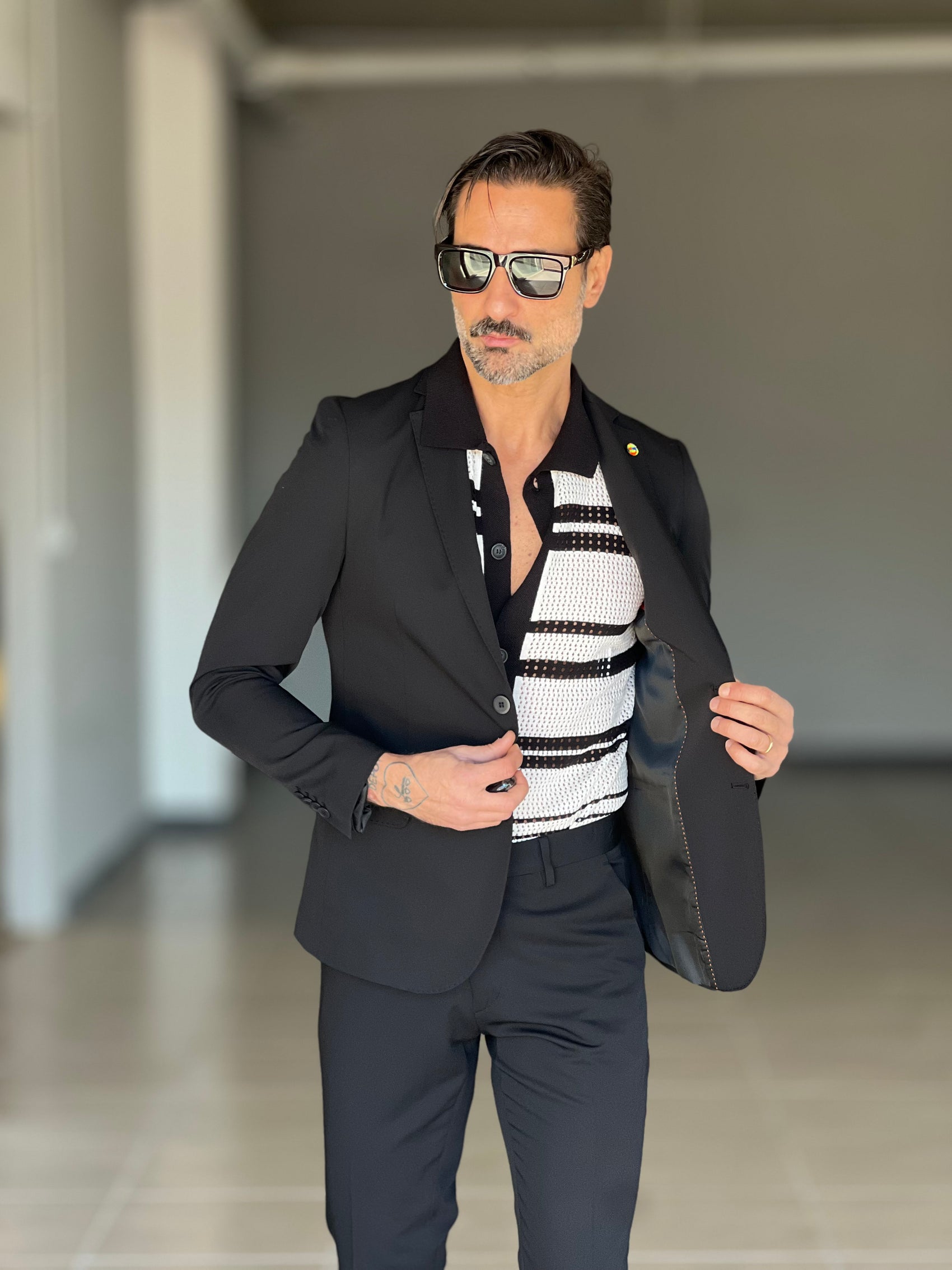 POLO CAMICIA RIGA NERA XAGON