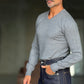 PULLOVER  GRIGIO  SCOLLO V VISCOSA E MISTI