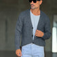 WHITE VISCOSE TROUSERS WITH REGULAR BOTTOM