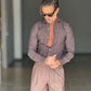 WHITE VISCOSE TROUSERS WITH REGULAR BOTTOM