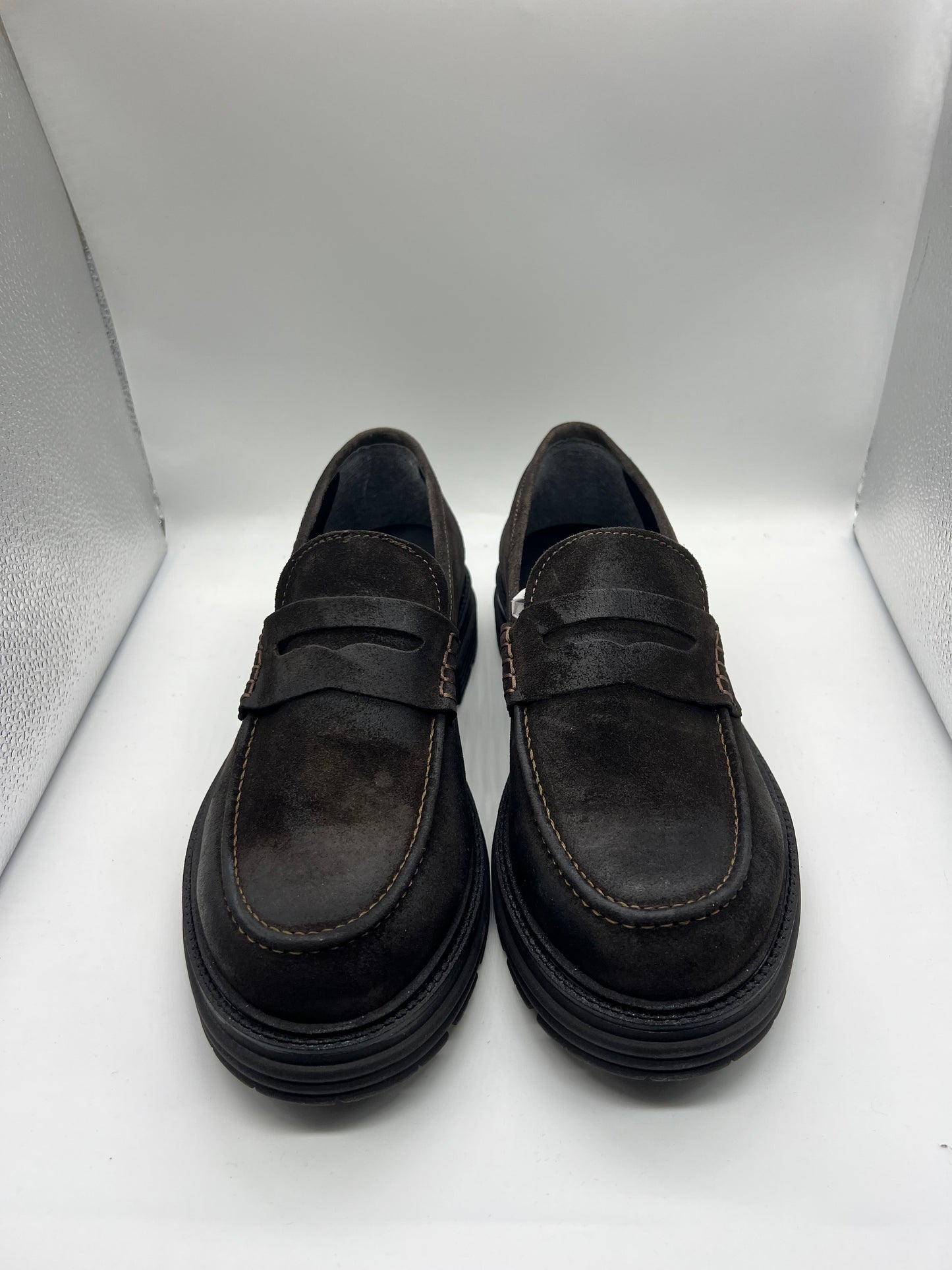 MOCASSINO   MORO INVECCHIATO FONDO GOMMA