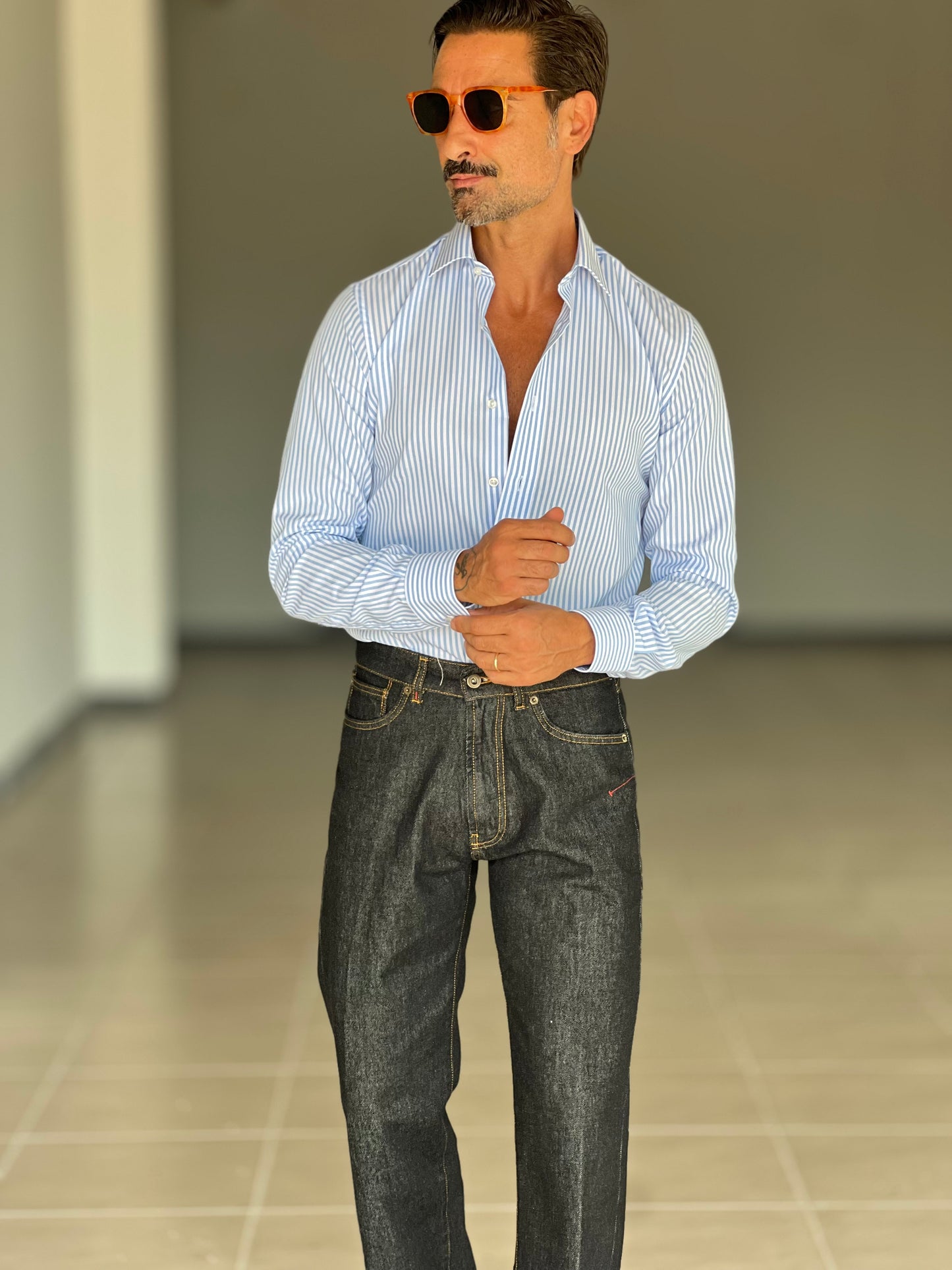JEANS CIMOSA SCURO ALTATENSIONE