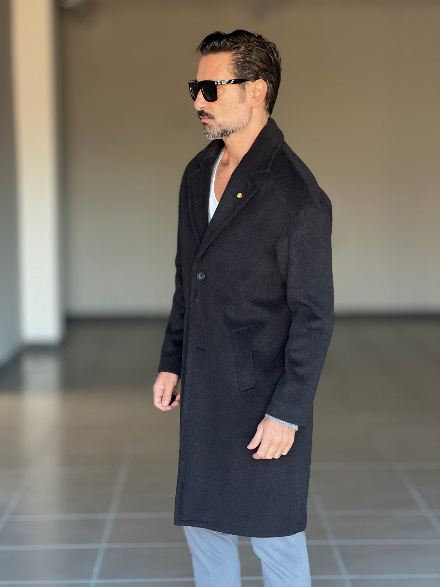 CAPPOTTO  NERO OVER FIT