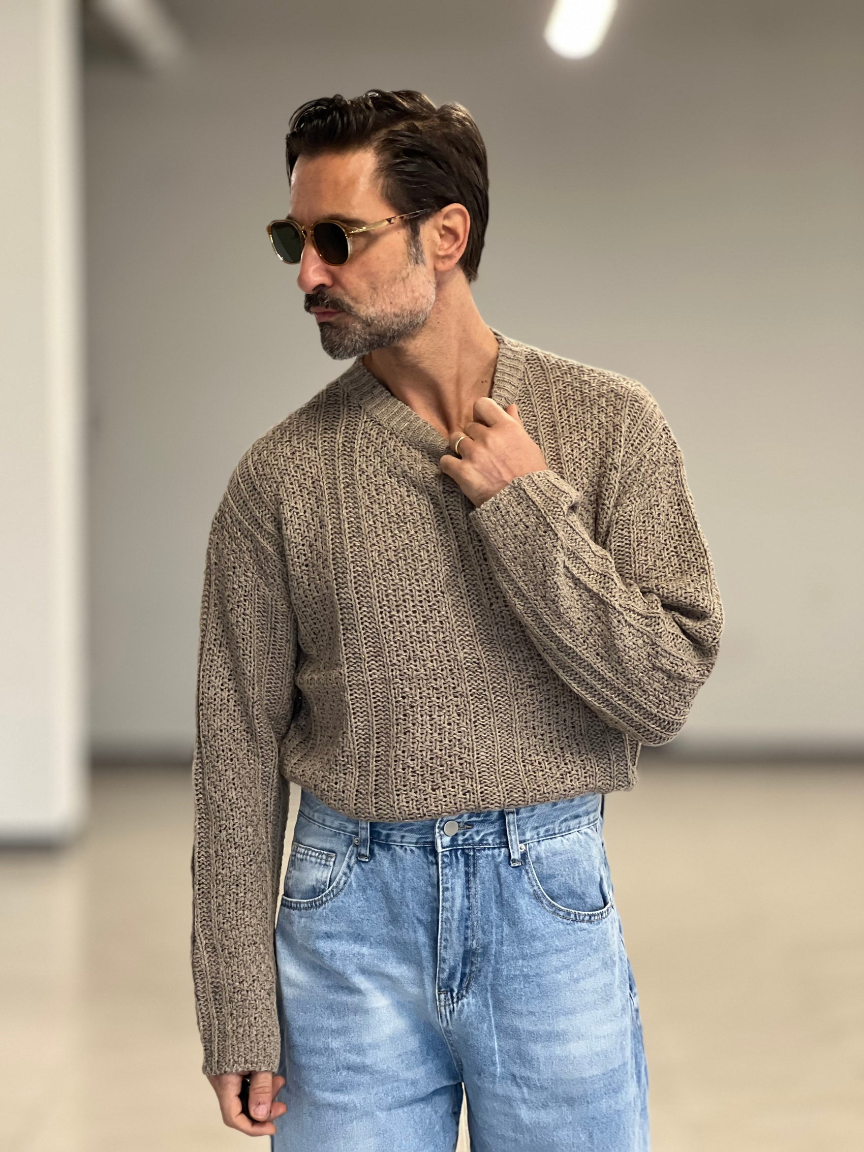 MAGLIA  CORDA   MELANGE  VISCOSA E MISTI 005