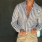 CAMICIA  BACCHETTA TORTORA GRANDE STRETCH
