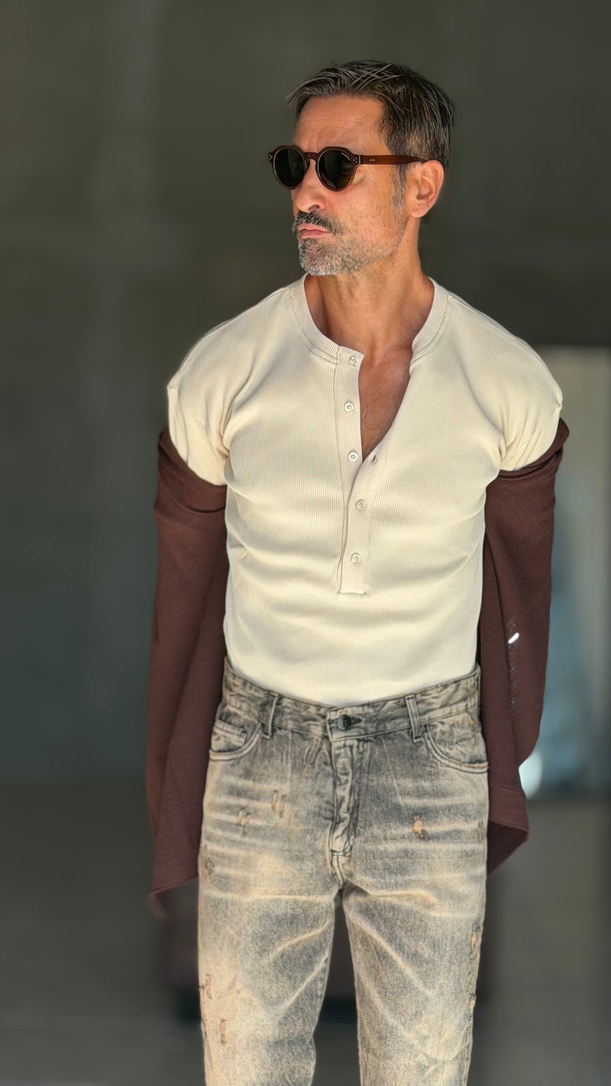 MAGLIA SERAFINO CREMA DERBY COSTINA