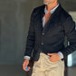 CARDIGAN  POLO NERO BOTTONE COPERTO