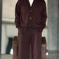 WHITE VISCOSE TROUSERS WITH REGULAR BOTTOM