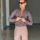 WHITE VISCOSE TROUSERS WITH REGULAR BOTTOM