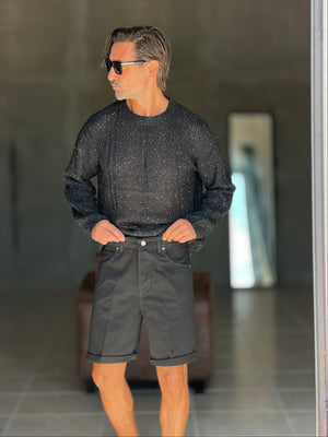 BERMUDA DENIM  NERO 316