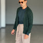 CARDIGAN VERDE MAGLIA INGLESE