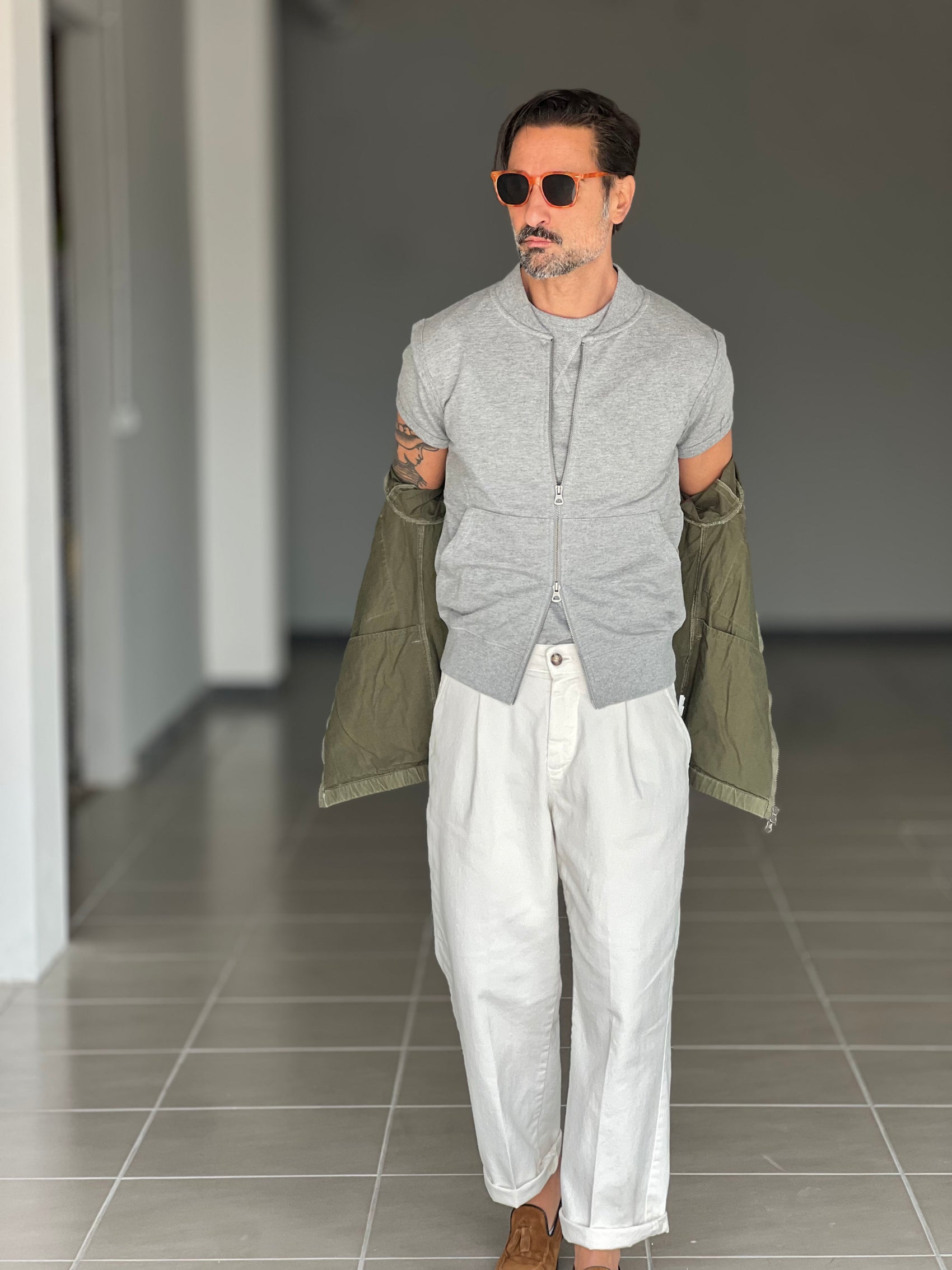 ECORENNA ECRU' BOMBER JACKET