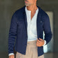 CARDIGAN  POLO BLU   BOTTONE COPERTO