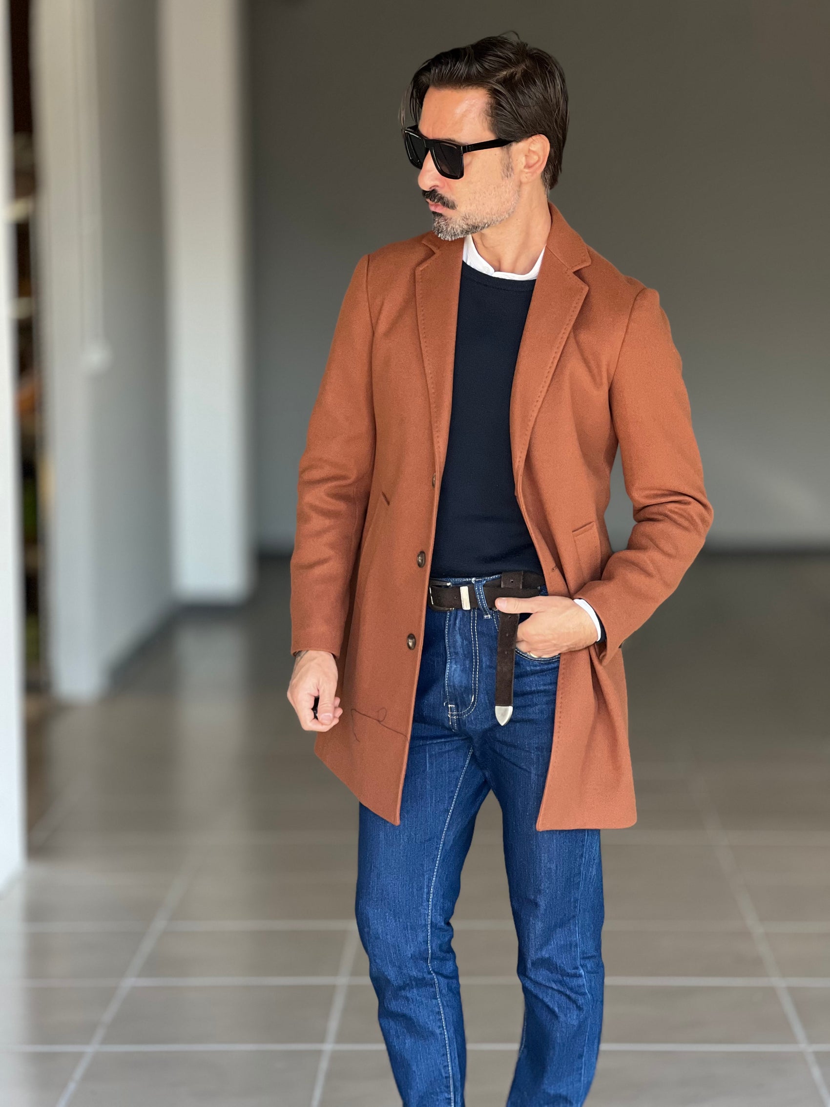 CAPPOTTO  CARAMELLO MODELLO BARONETTO