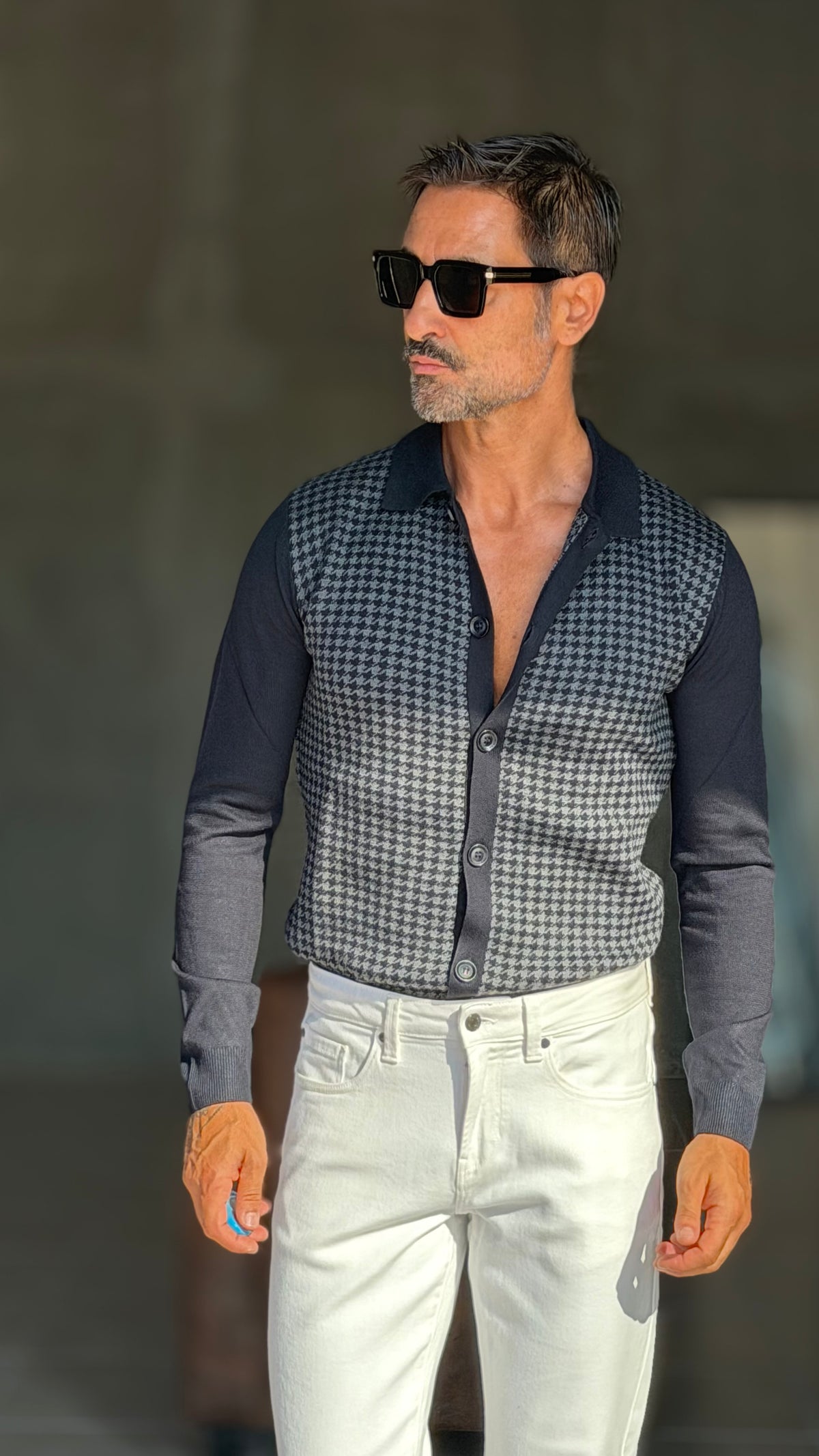 WHITE VISCOSE TROUSERS WITH REGULAR BOTTOM