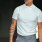 WHITE VISCOSE TROUSERS WITH REGULAR BOTTOM
