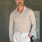 WHITE VISCOSE TROUSERS WITH REGULAR BOTTOM