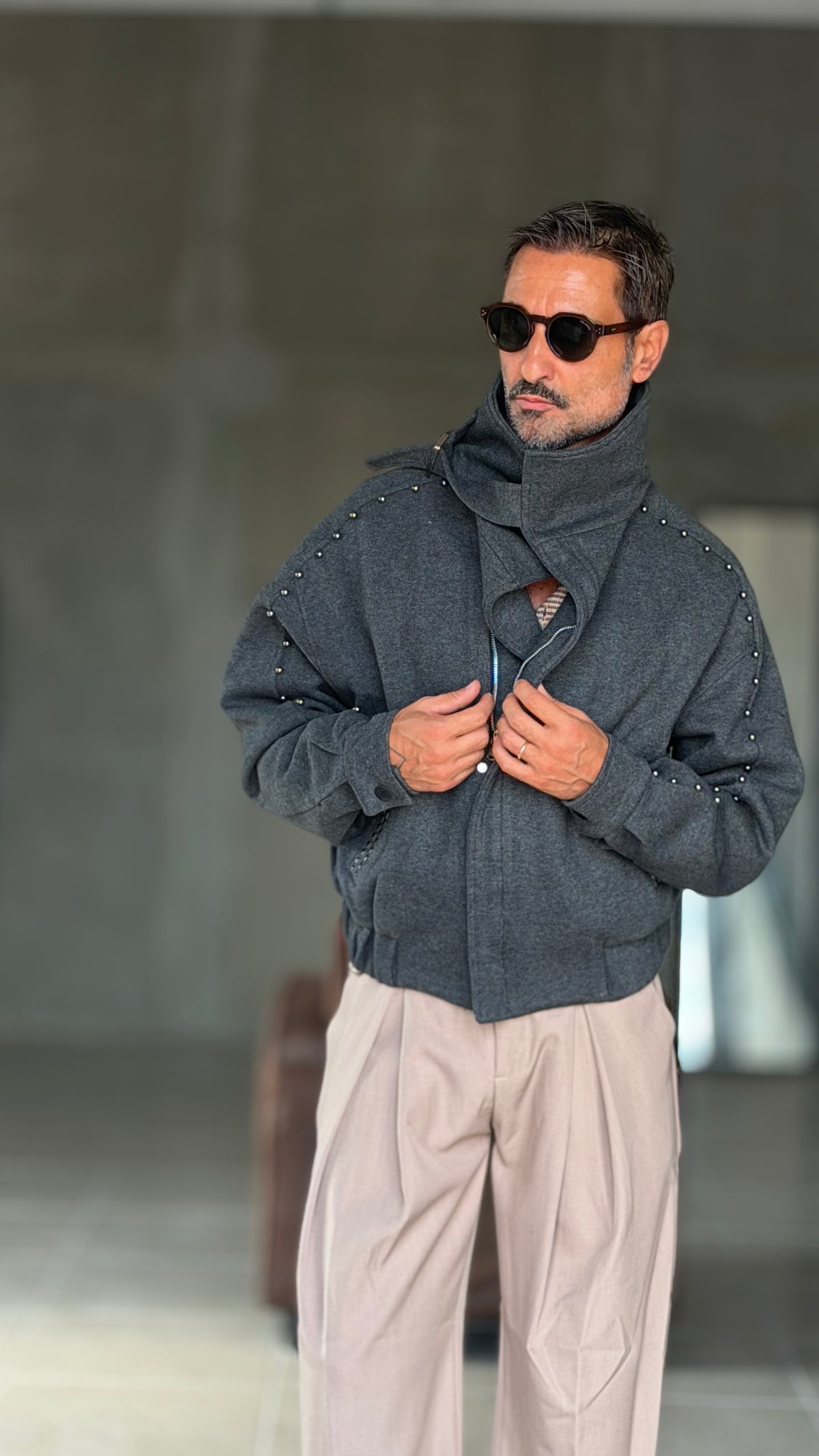 ECORENNA ECRU' BOMBER JACKET