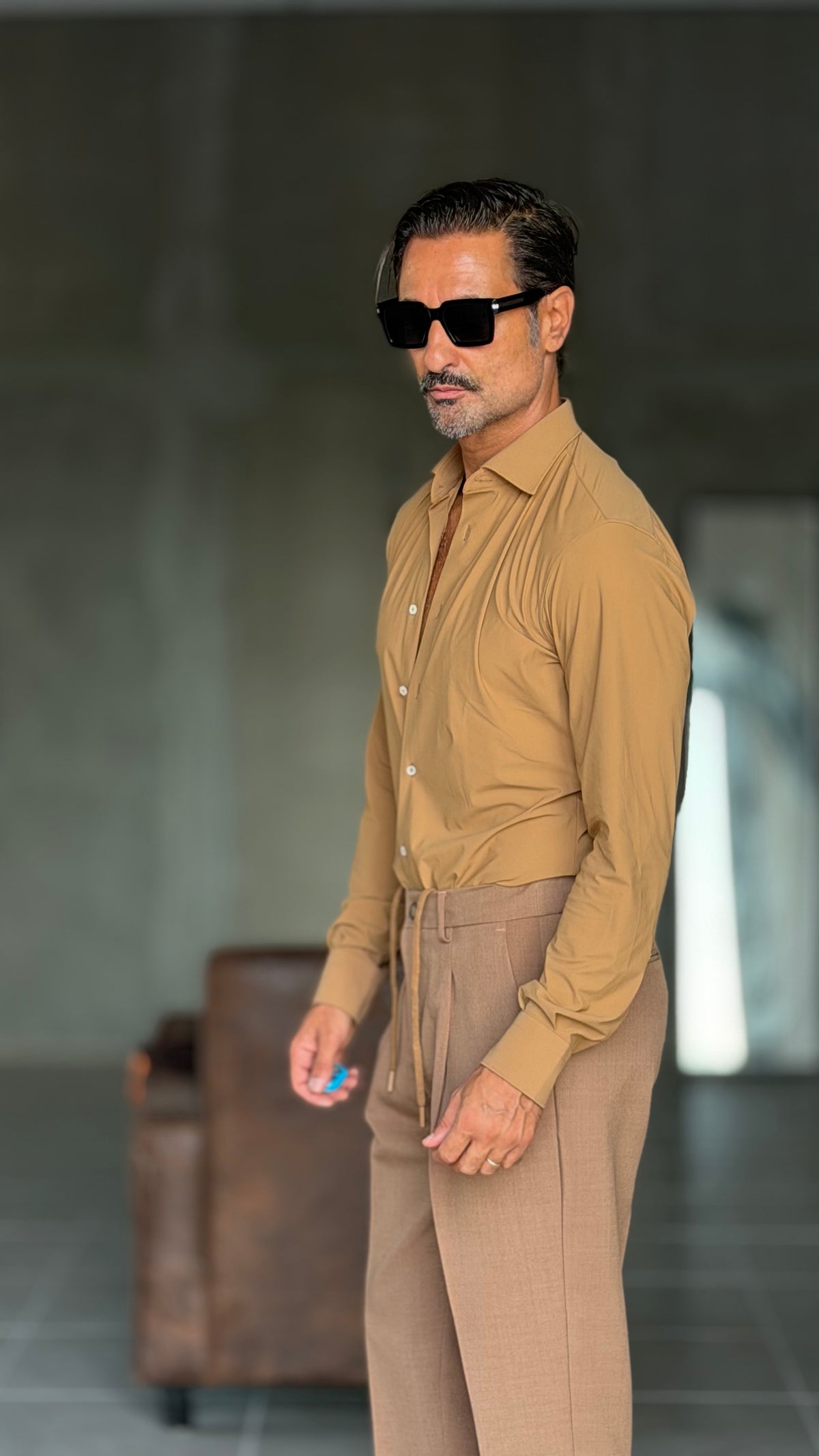 CAMICIA  DEPOT CAMMELLO MAGLINA