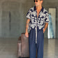 PANTALACCIO  BLU  LINO