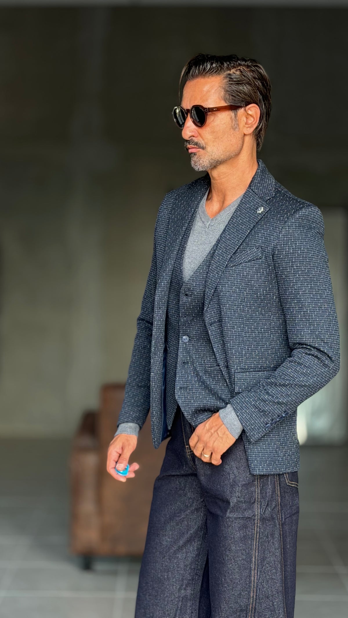 GIACCA XAGON MICROFANTASIA BLU