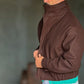GIUBBINO MORO  PANNO COLLO SCIARPA CROP