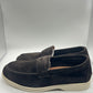*MOCASSINO MORO CAMOSCIO FONDO BARCA BIANCO