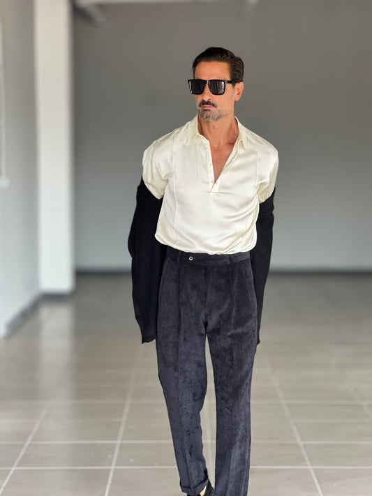 SERAFINO CAMICIA  VISCOSA BURRO ALTATENSIONE