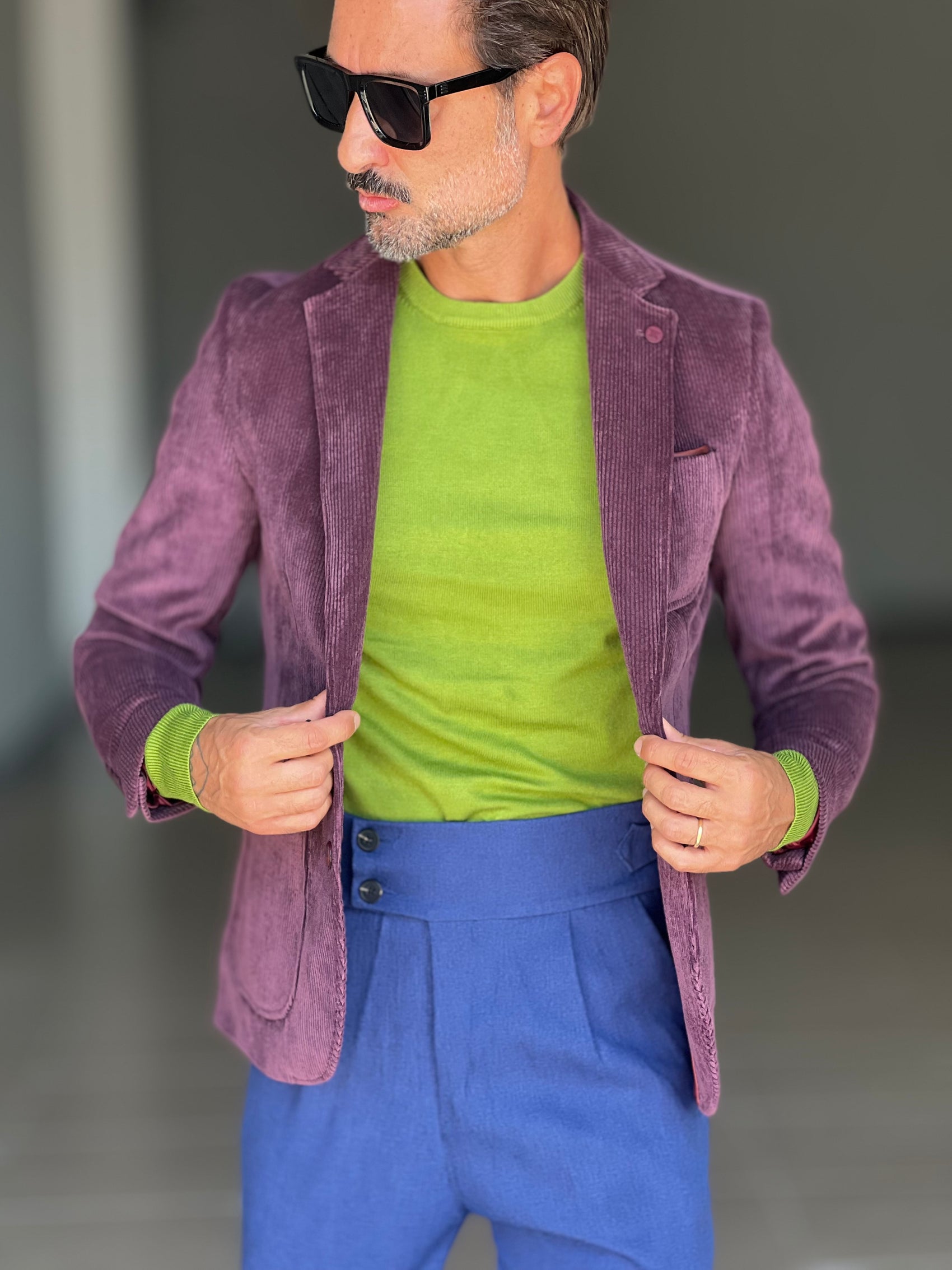 MAGLIA GIRO VERDE MELA 2 FILI  VISCOSA E MISTI