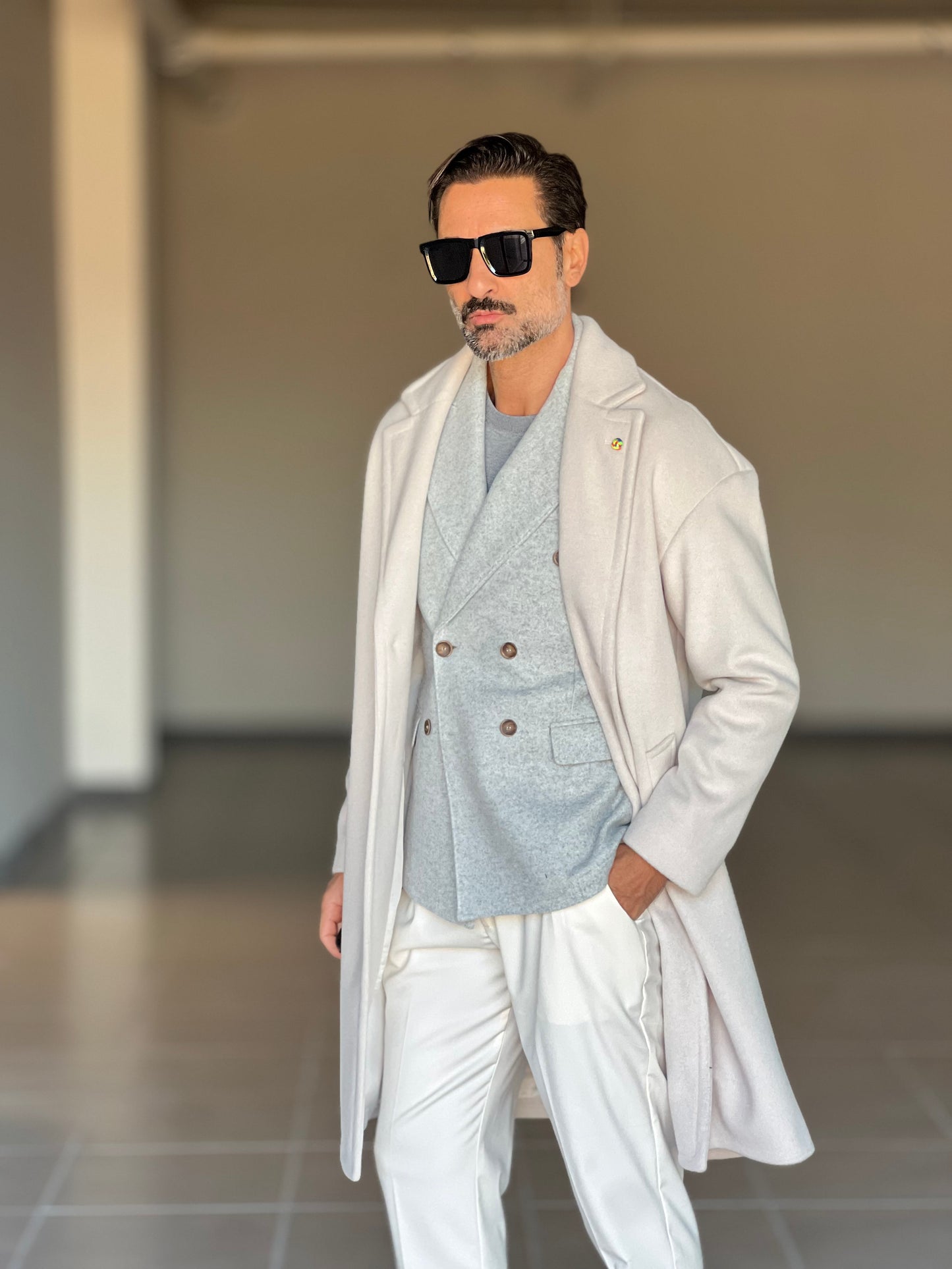 CAPPOTTO  PANNA OVER FIT