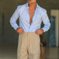 PANTALONE BEIGE  PAUL MIRANDA FUSTAGNO PINCES FASCIONE ALTO