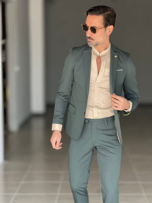 ABITO VERDE MONOPETTO VISCOSA